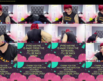 pyrowayne — 27 minute Chaturbate female cam video clip, 1080p, Jul 25, 2021