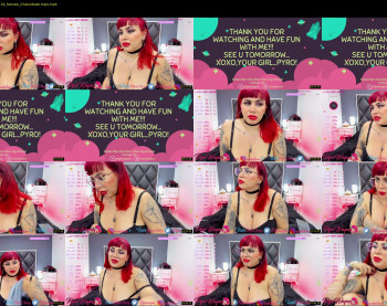 pyrowayne — 25 minute Chaturbate female cam video clip, 1080p, Jul 28, 2021