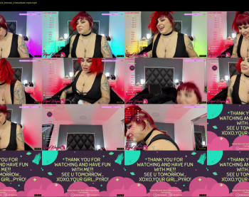 pyrowayne — 25 minute Chaturbate female cam video clip, 1080p, Aug 5, 2021